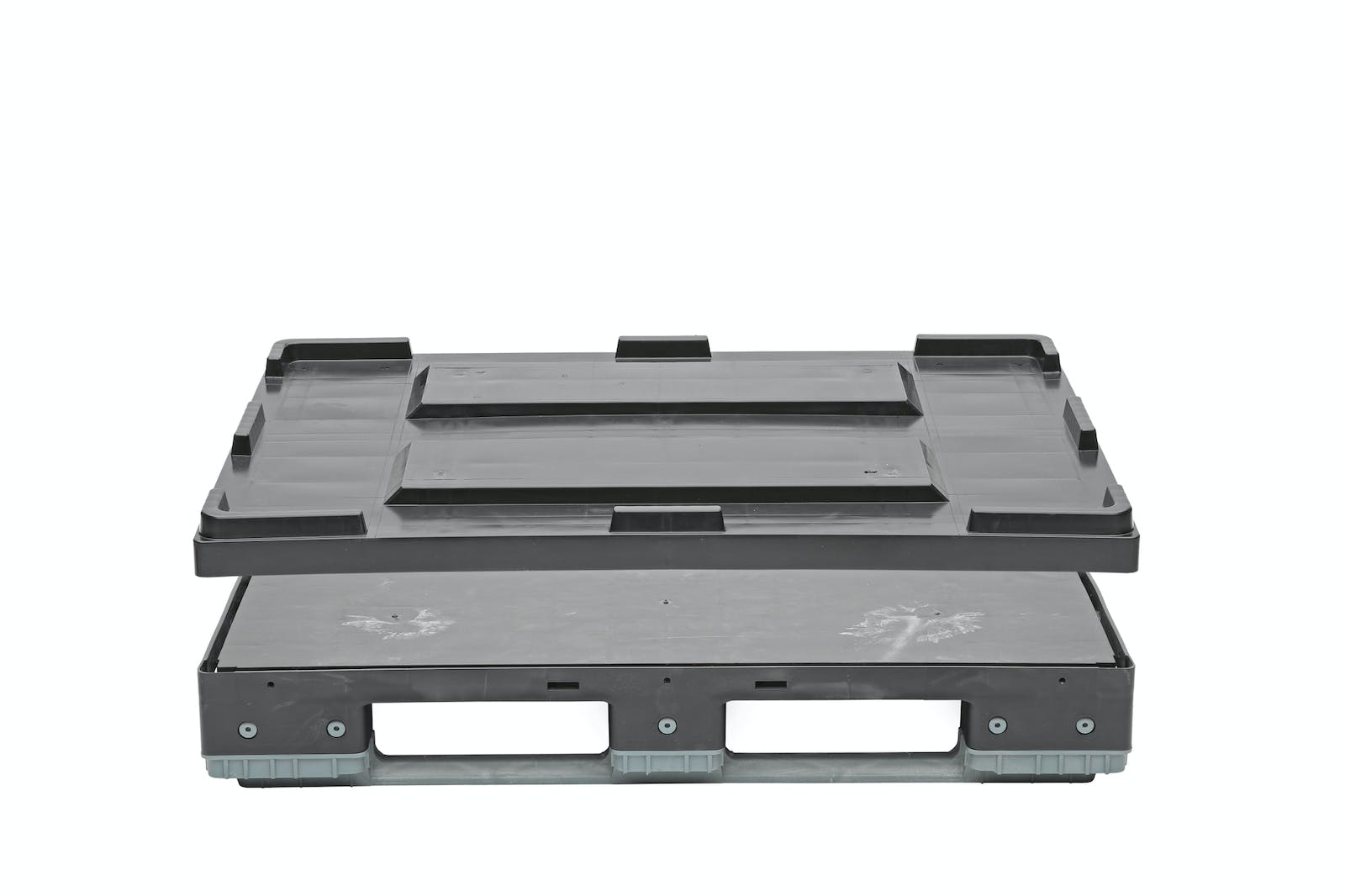 Kunststoffpalette Boxensystem im Europaletten Maß, 800x1200x400 mm, TIDUS VARIO BOX 1208