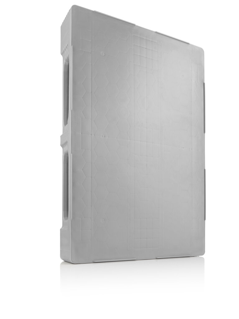 Hygiene-Kunststoffpalette 1200 x 800 mm TC1 PE weiß 7 mm