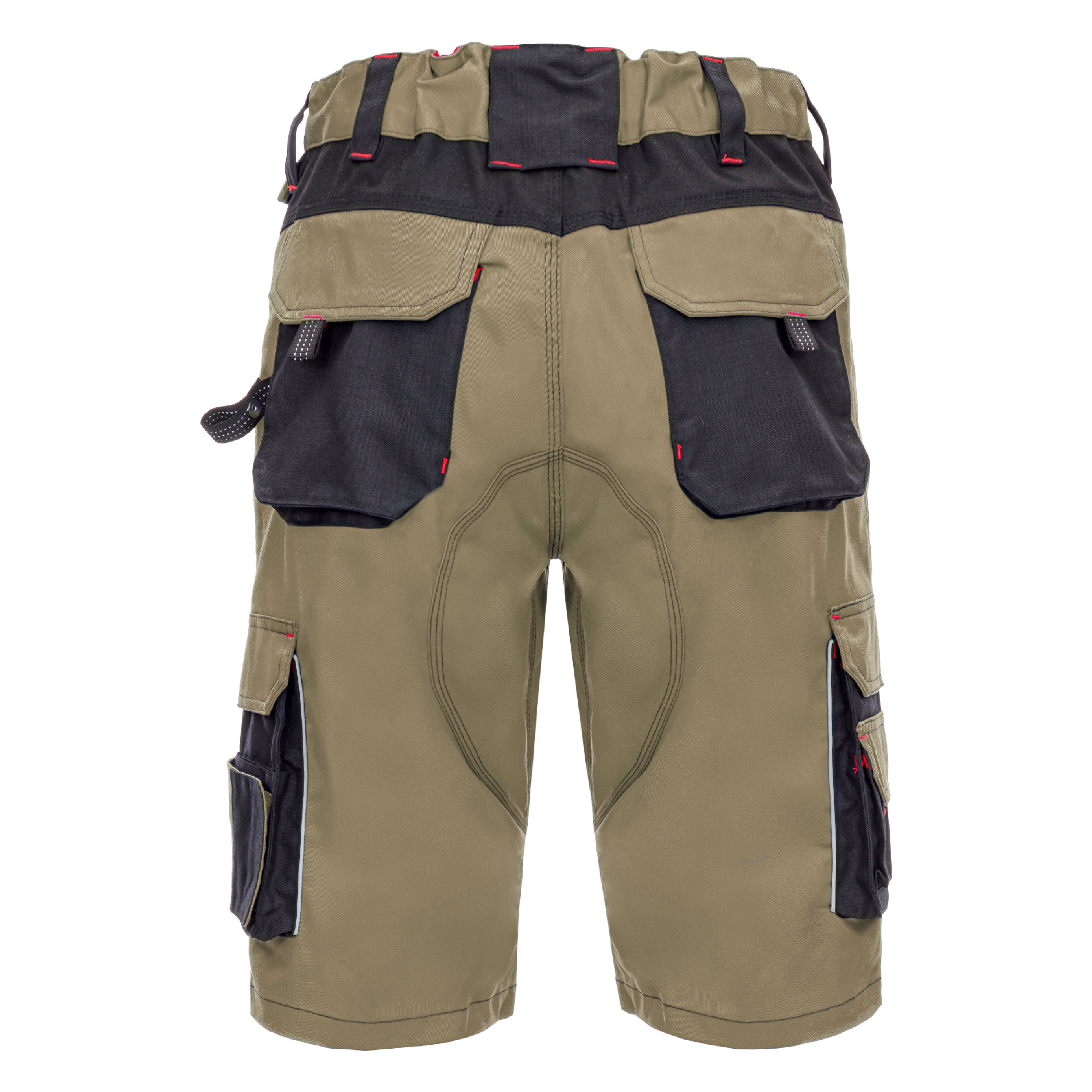 NITRAS MOTION TEX PRO FX, Arbeitshose, kurz, khaki / schwarz, OEKO-TEX