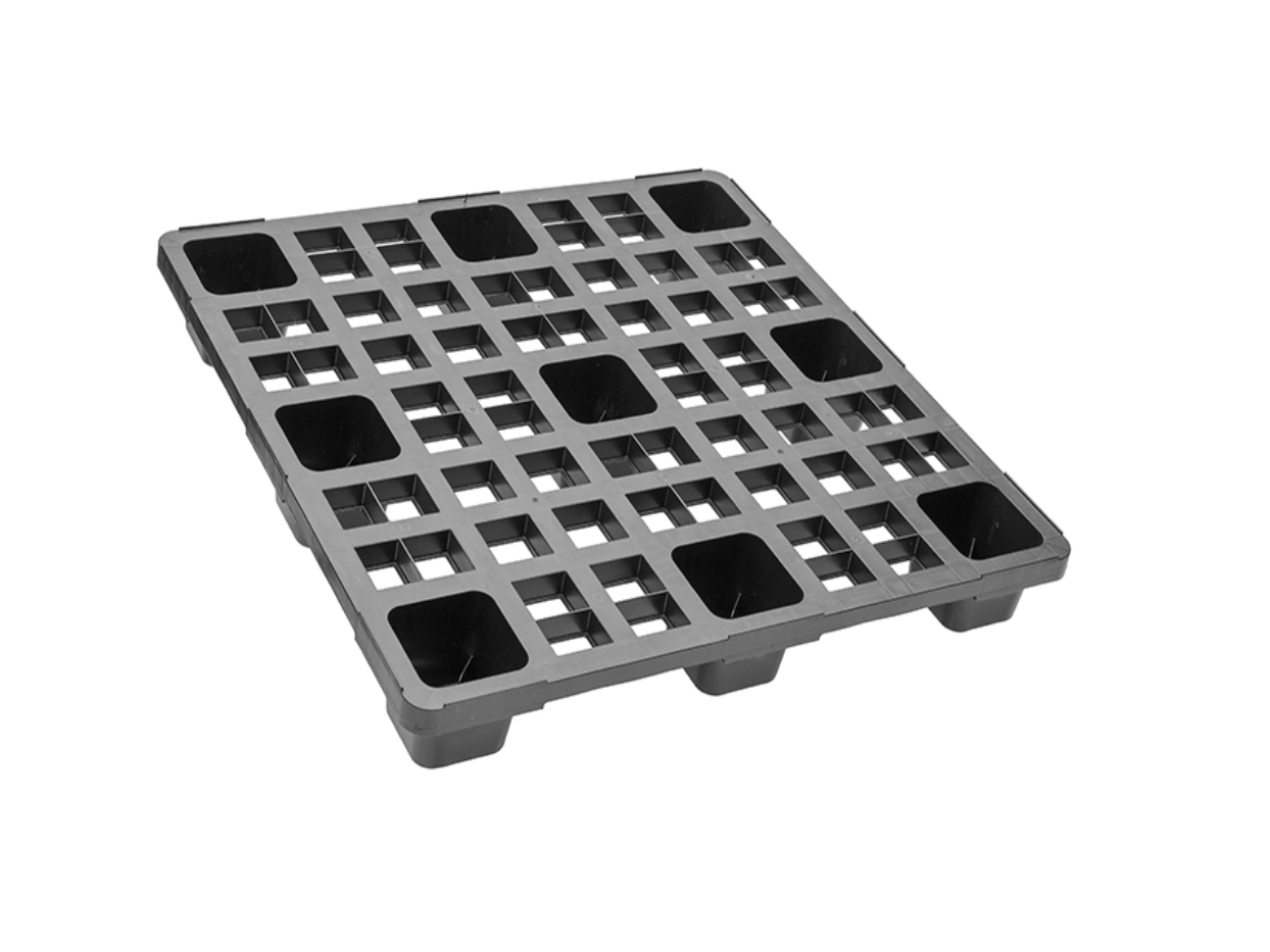 Kunststoffpalette Export Containerpalette leicht, 1100x1100x140 mm TIDUS light 1111