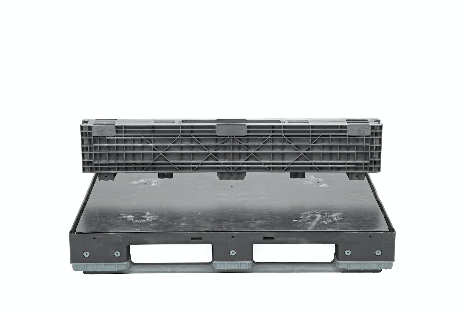 Kunststoffpalette Boxensystem im Europaletten Maß, 800x1200x400 mm, TIDUS VARIO BOX 1208