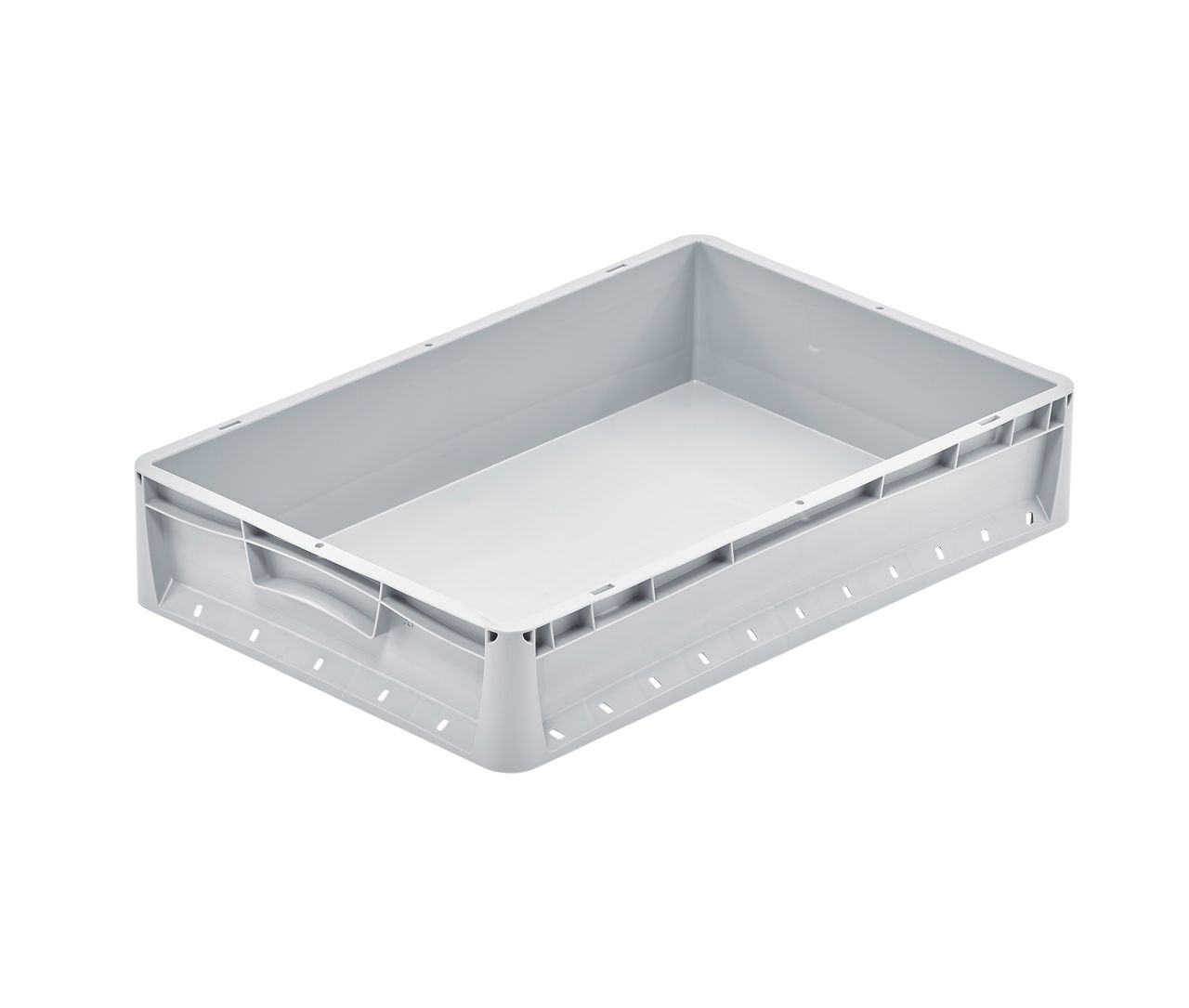 Behälter lightline geschlossen, 600x400x120 mm, Farbe grau